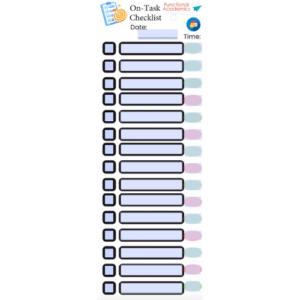 The On-Task Checklist: Your Key to Organized, Productive Days in the Classroom